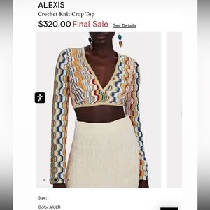 ALEXIS
Crochet Knit Crop Top